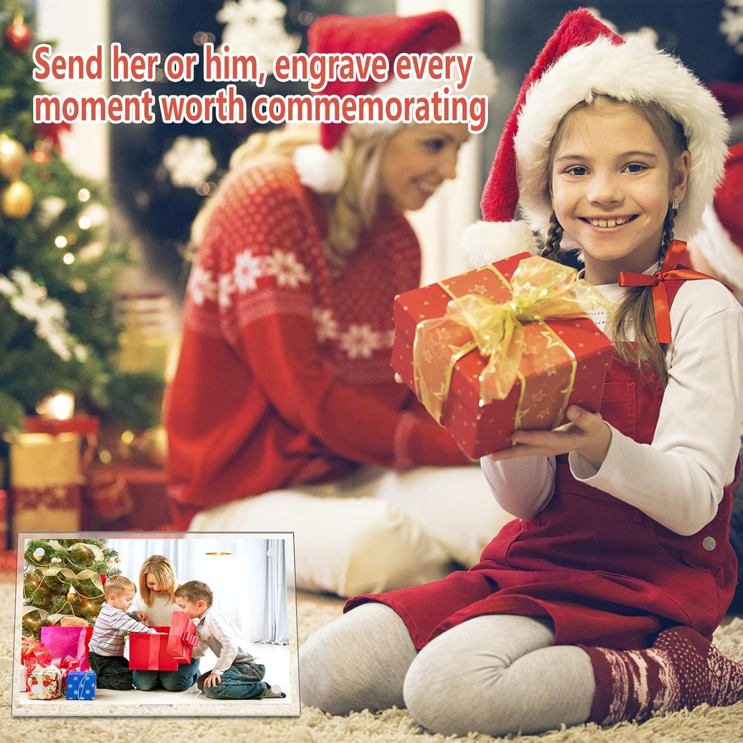 HELPLEX Picture Frames, 6 Pack 8x10 inch Acrylic Picture Frame Clear 8 x 10 Photo Frames Magnetic Picture Frames Ready for Tabletop Display, Effectively Protect Photos from Fading and Yellowing