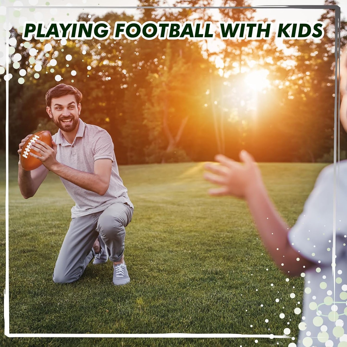 Liliful 12 Pieces Foam Football 6.7 Inch Small Mini Soft Football for Indoor Outdoor Sports Yard Game Backyard Practice Training Play Party Supplies