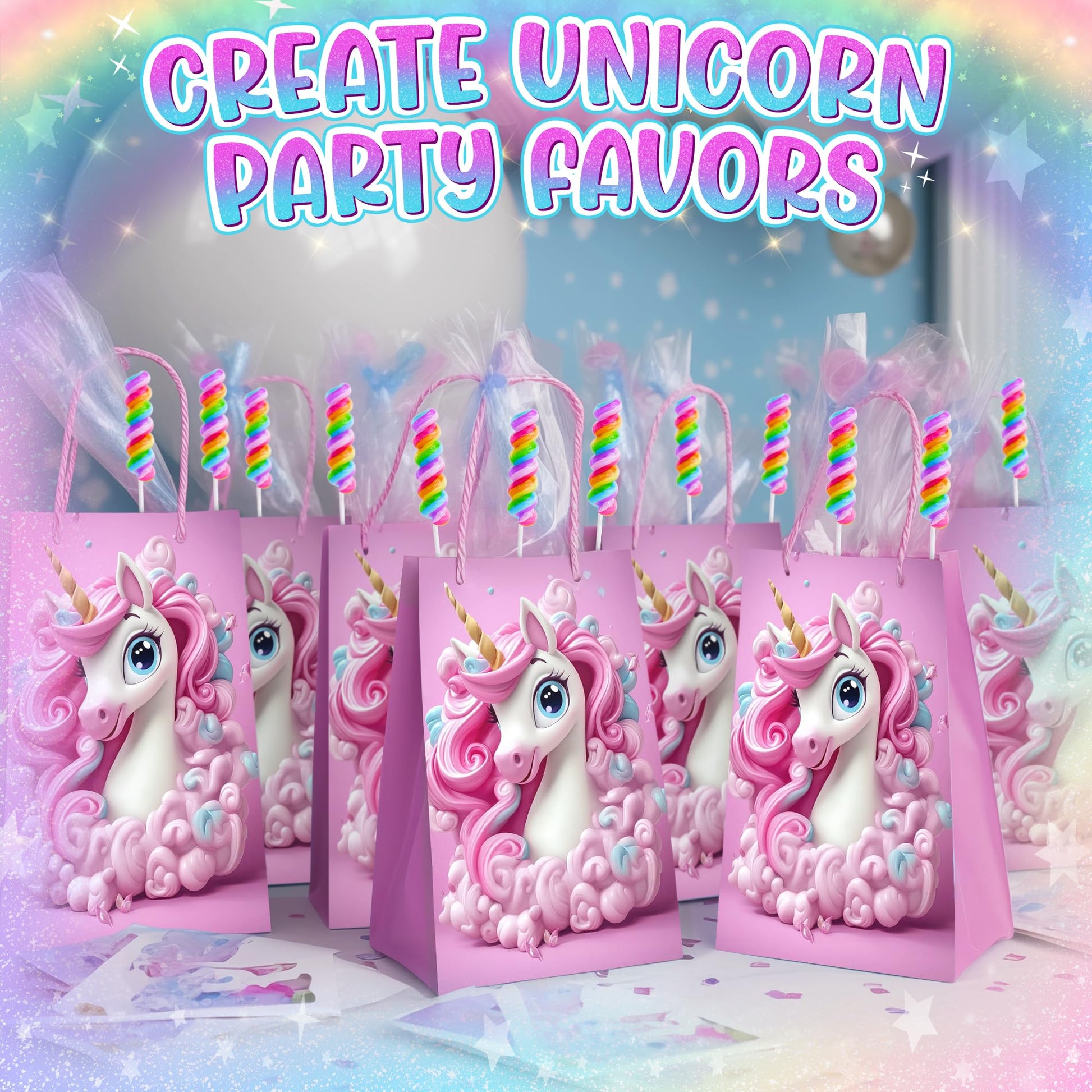 Unicorn Lollipops Individually Wrapped 20pk – Unicorn Party Favors