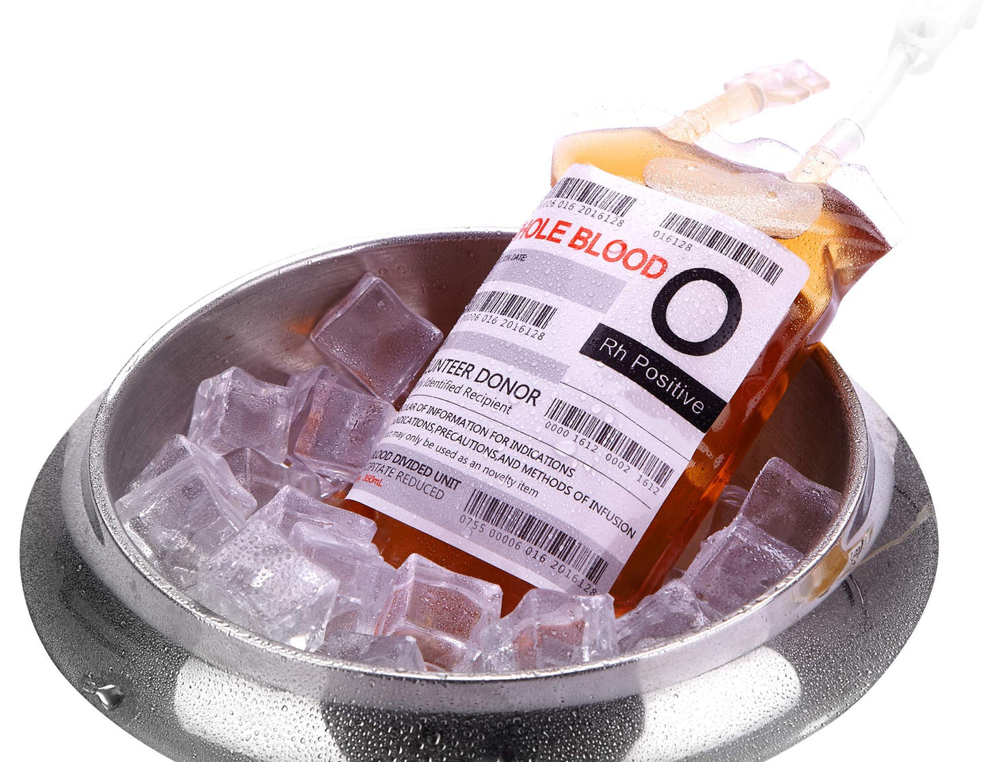 WYNK 10 Pack Blood Bags for Drinks, IV Bags for Drinks, Halloween Party Set