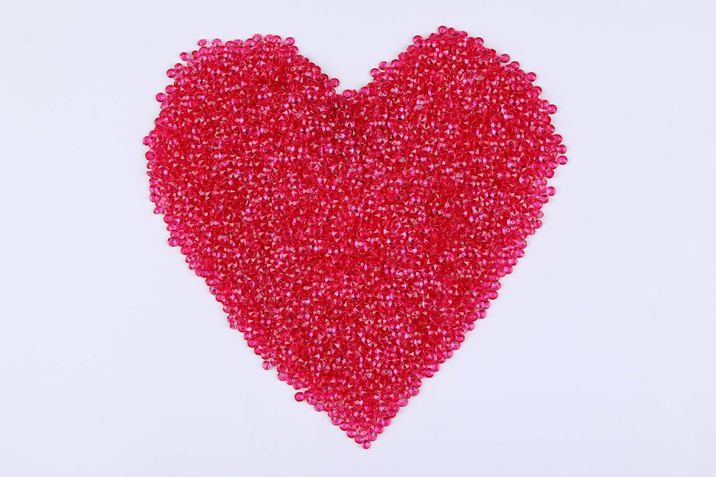 10000 pcs/Pack Wedding Table Scatter Confetti Crystals Acrylic Diamonds Vase Fillers 4.5 mm Rhinestones for Wedding, Bridal Shower, Vase Beads Decorations (Rose red)