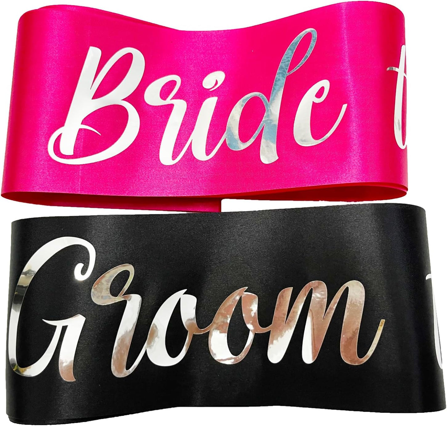 Bride to Be Sash and Groom to Be Sash, Bachelorette Party Supplies Engagement Party Favors, Bridal Shower Sashes Bachelor Decorations Hot Pink