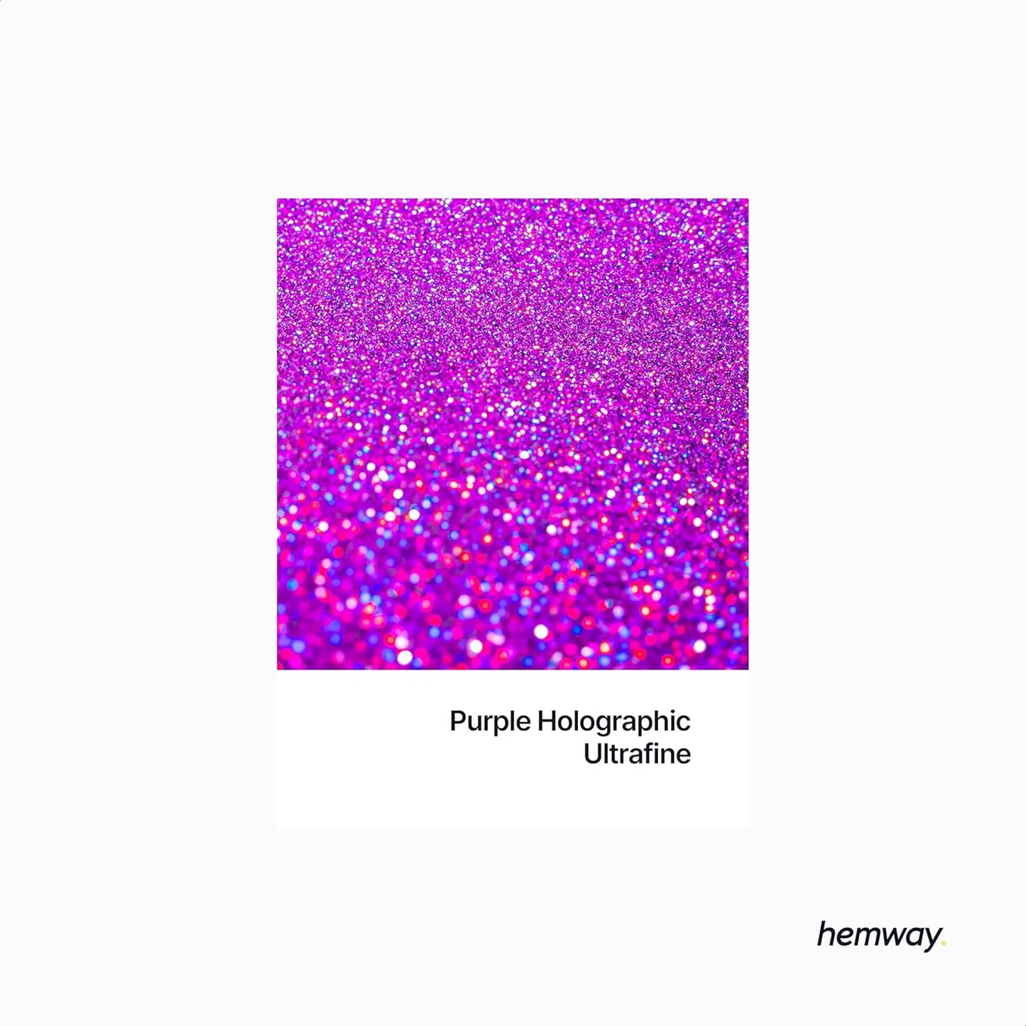 Hemway Biodegradable Glitter Eco Friendly - 100g/3.5oz Bio Cosmetic Safe Sparkle Vegan for Face Eyeshadow Body Hair Festival Makeup Craft - Ultrafine (1/128" 0.008" 0.2mm) - Purple Holographic