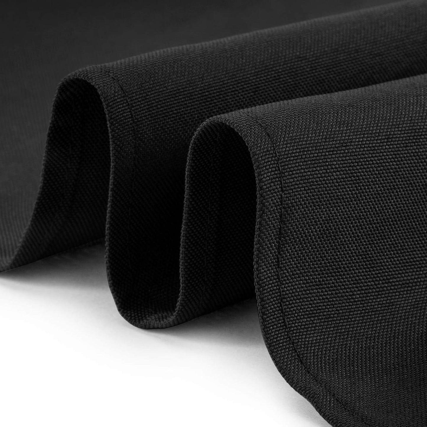 Lann's Linens - 10 Premium 60" x 126" Tablecloths for Wedding/Banquet/Restaurant - Rectangular Polyester Fabric Table Cloths - Black