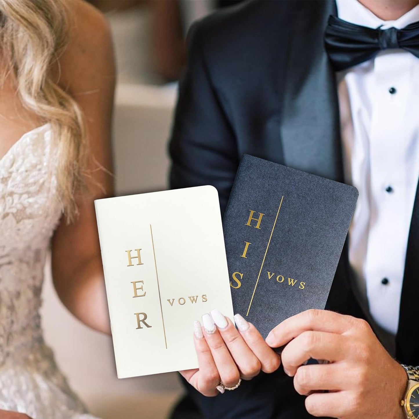 Wedding Vow Books His and Hers, Wedding Registry Gifts Ideas for Bride & Groom,Wedding Essentials