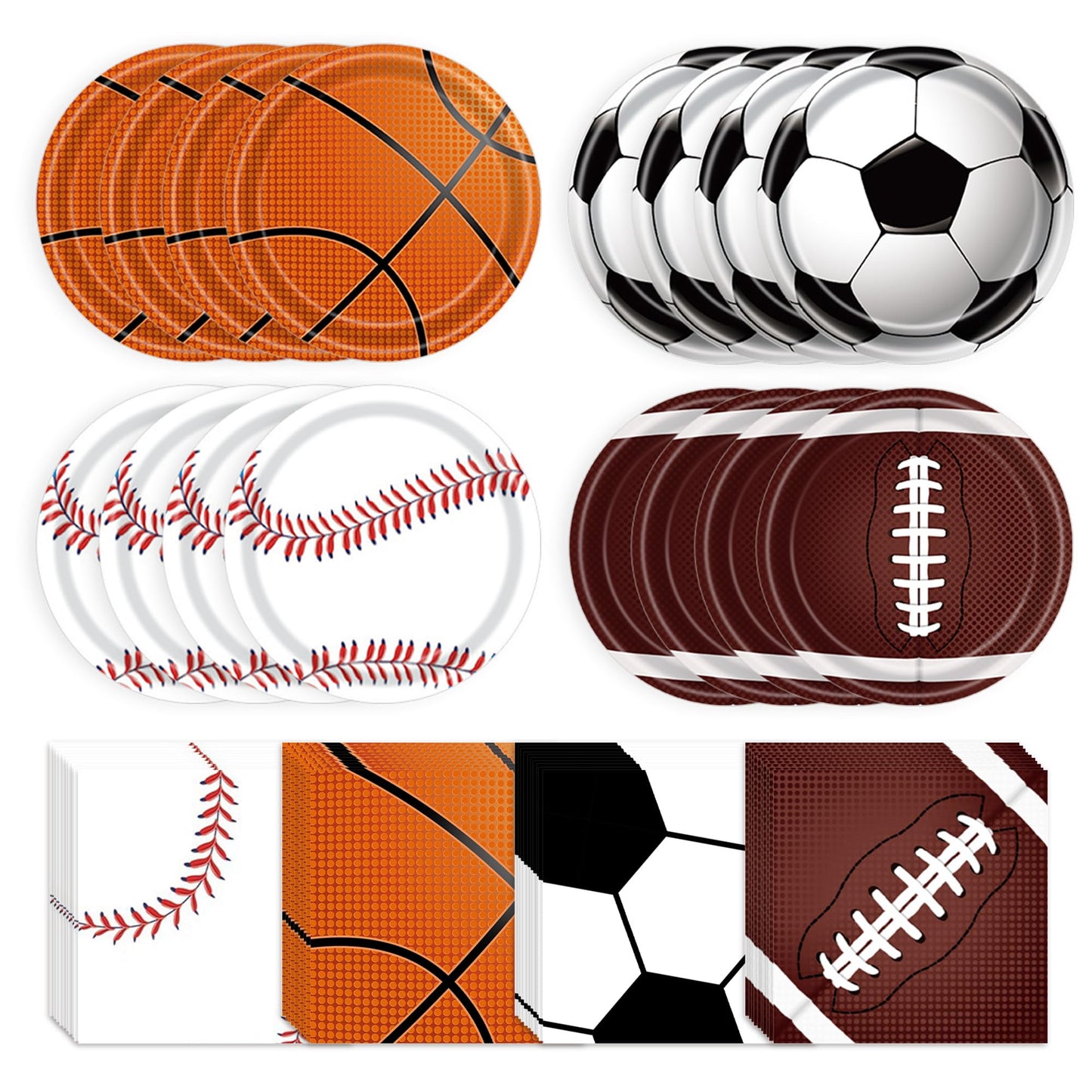 Sports Birthday Party Decorations 80Pcs Sports Party Supplies