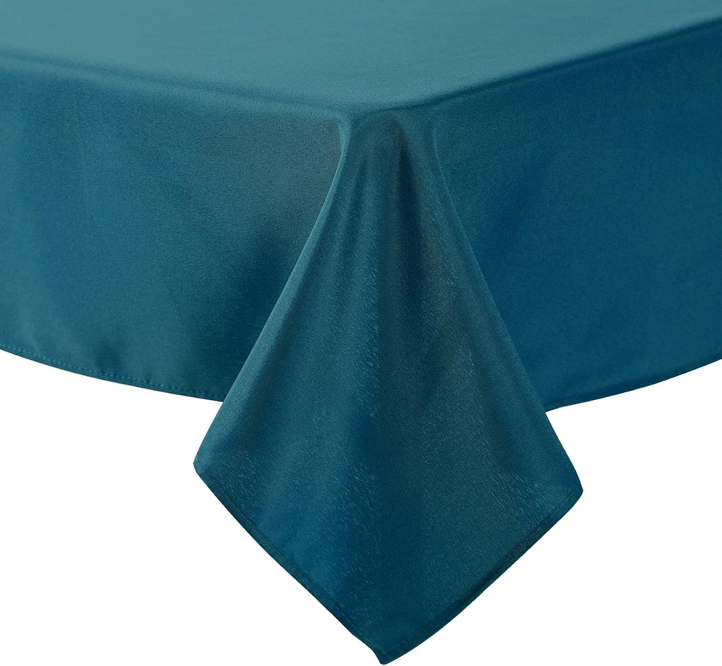 CupuamonSquare Tablecloth 70x70 inch Washable Polyester Fabric Table Cloth for Wedding Party Dining Banquet Decoration（70x70,Peacock Blue）