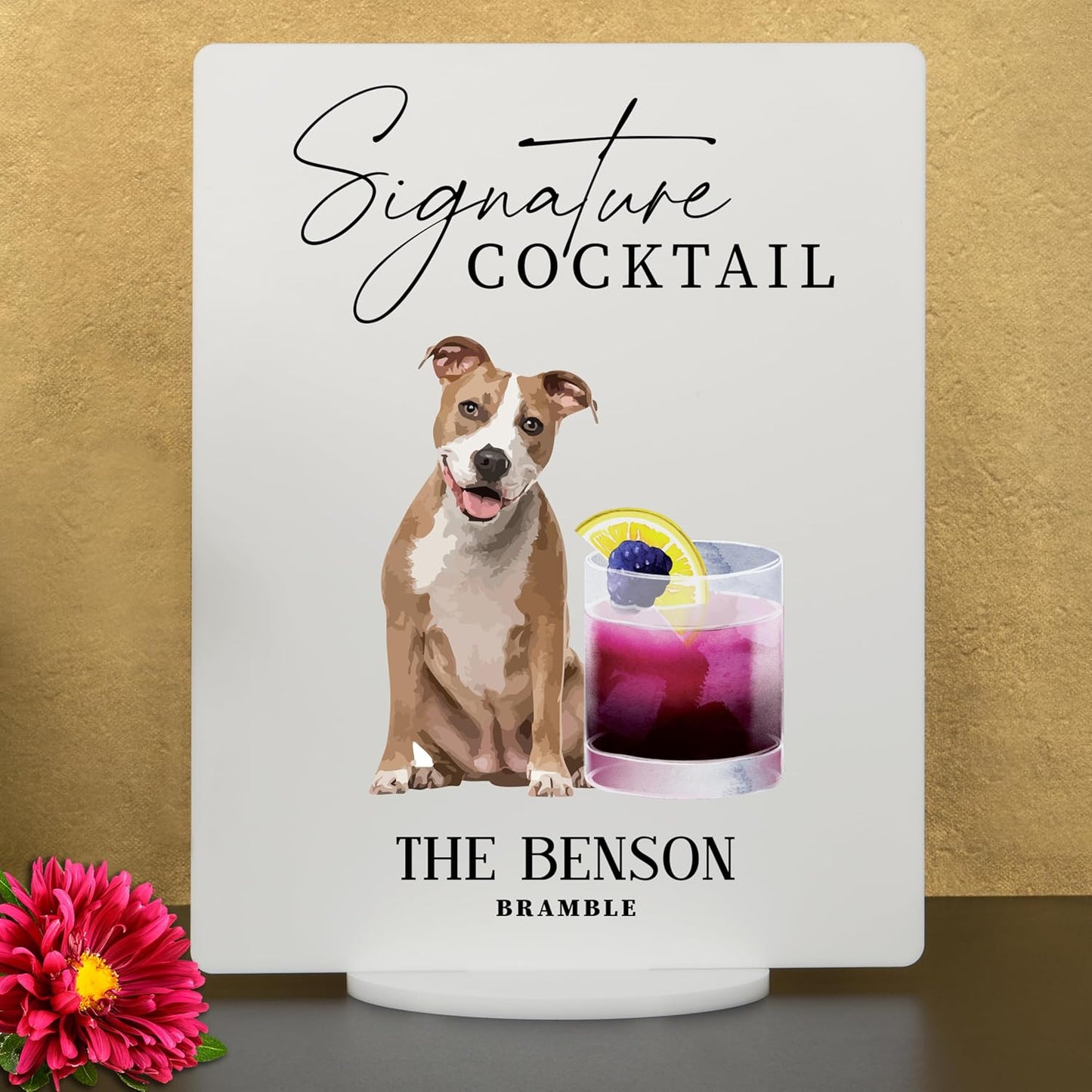 Pet Signature Drink Wedding Signs