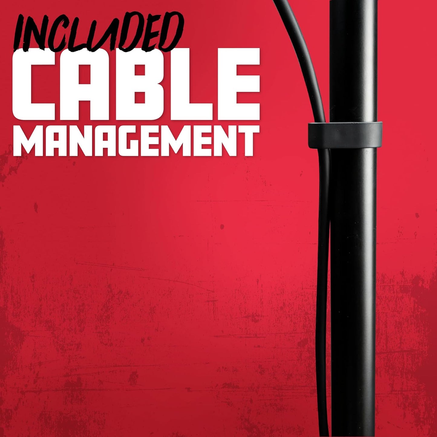 Gator Frameworks Standard Tripod Microphone Stand with Adjustable Height and Both 3/8" and 5/8" Adapters (GFW-MIC-2000)