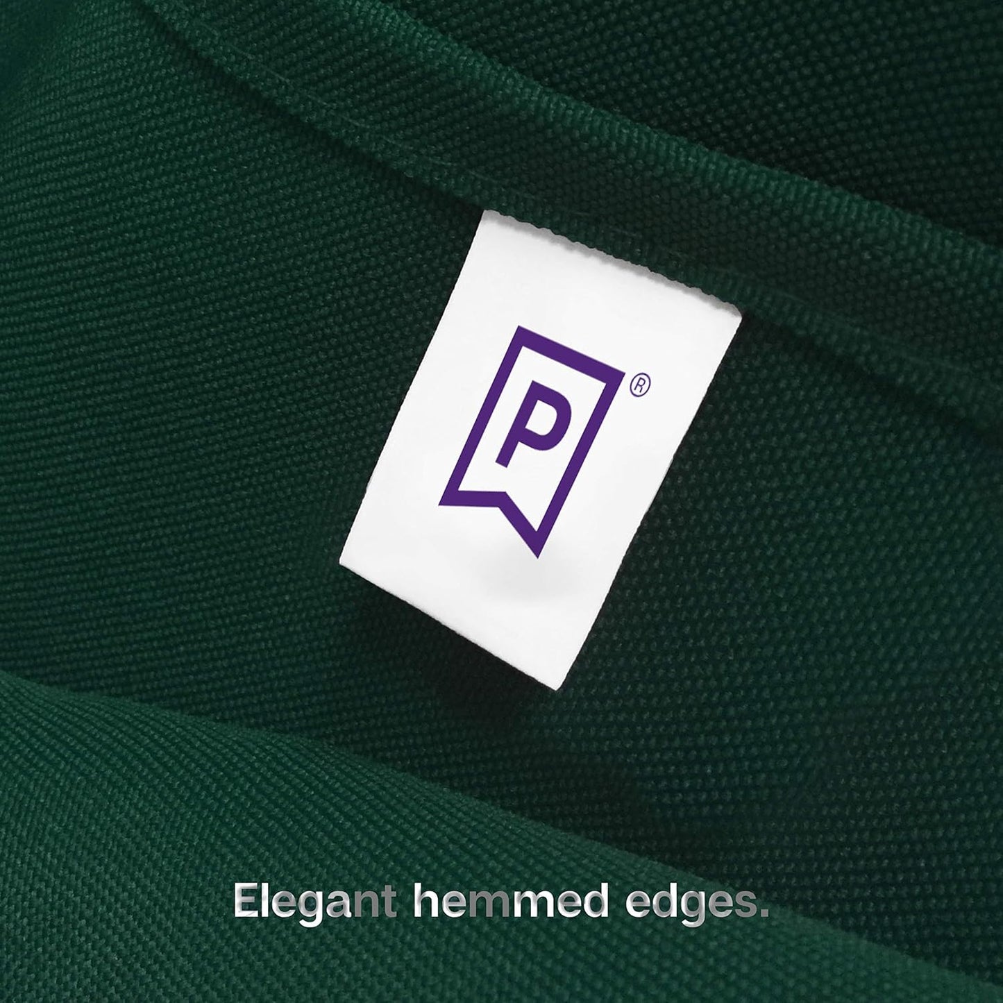 Gee Di Moda Square Tablecloth - 85 x 85 Inch Hunter Green Table Cloth for Large Square or Round Tables - Heavy Duty Washable Fabric - for Buffet Table, Holiday Party, Dinner, Wedding & Baby Shower