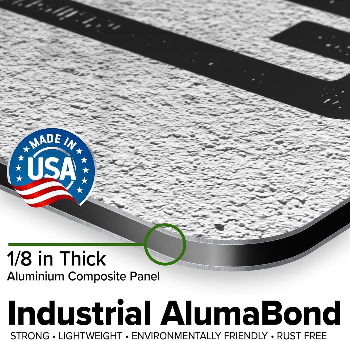 Custom Sign, Custom Street Sign, 11 Font Colors, 13 Font Styles, 4 Hole Options, 22 Sizes, 12x48 Inches, Rust Free DiBound, Fade Resistant, Made in USA by My Sign Center (Concrete)