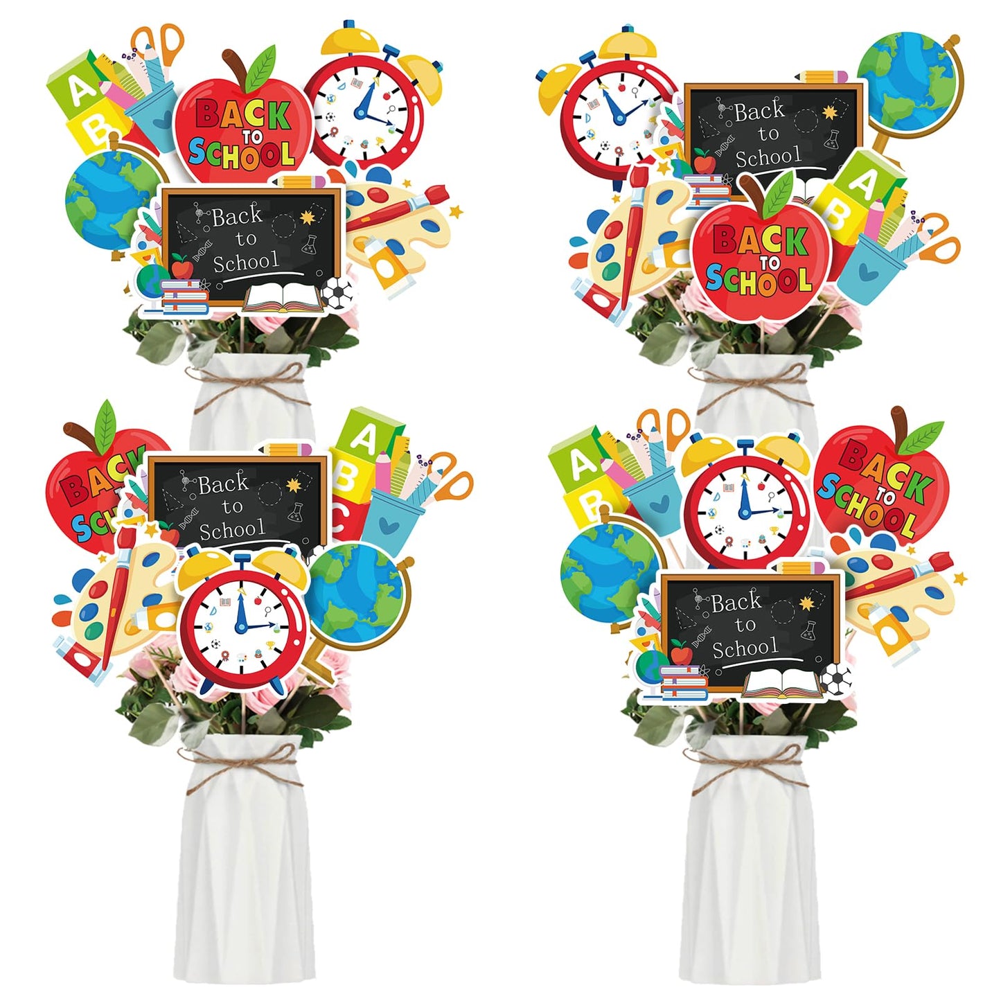 Back to School Party Centerpiece Sticks 24Pcs