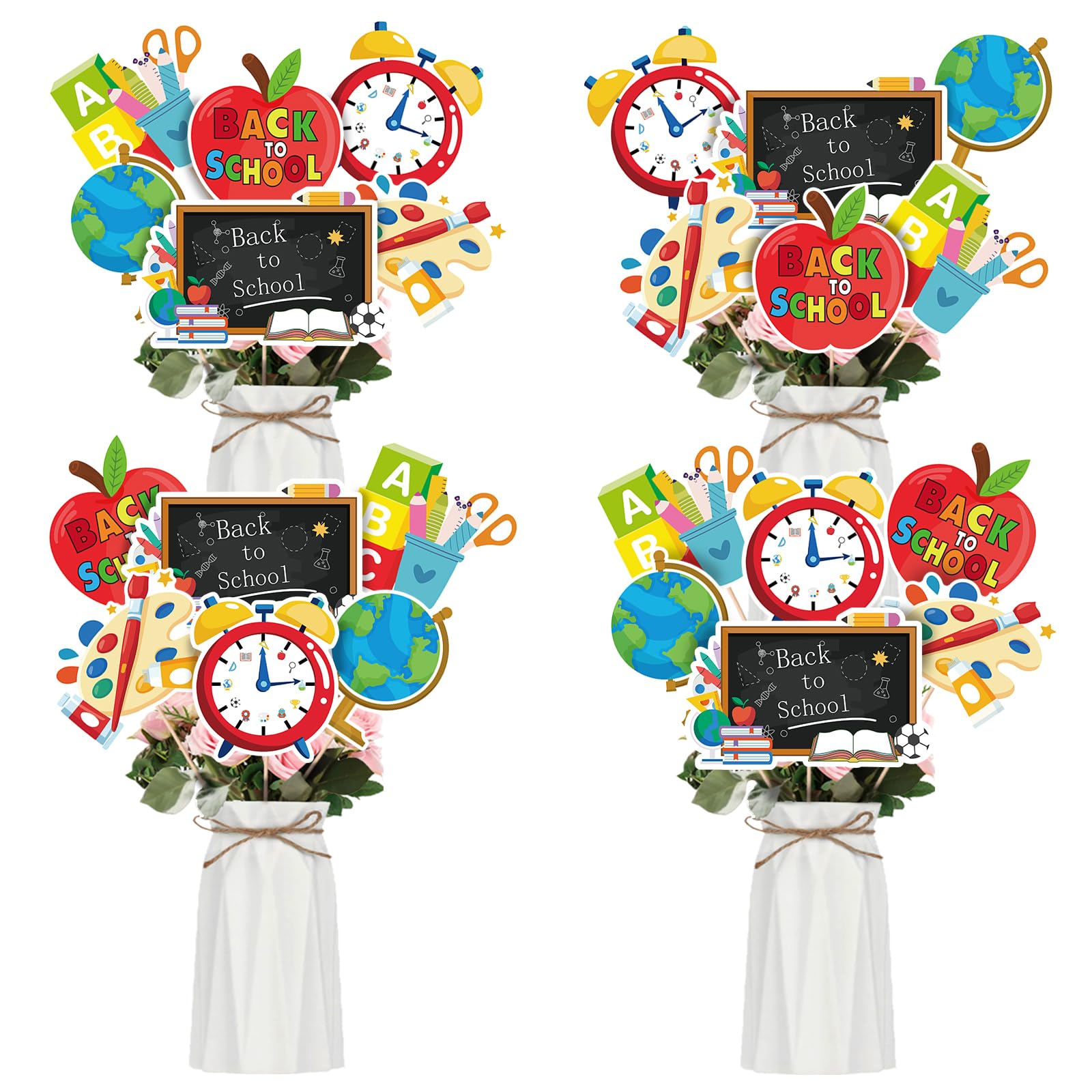Back to School Party Centerpiece Sticks 24Pcs