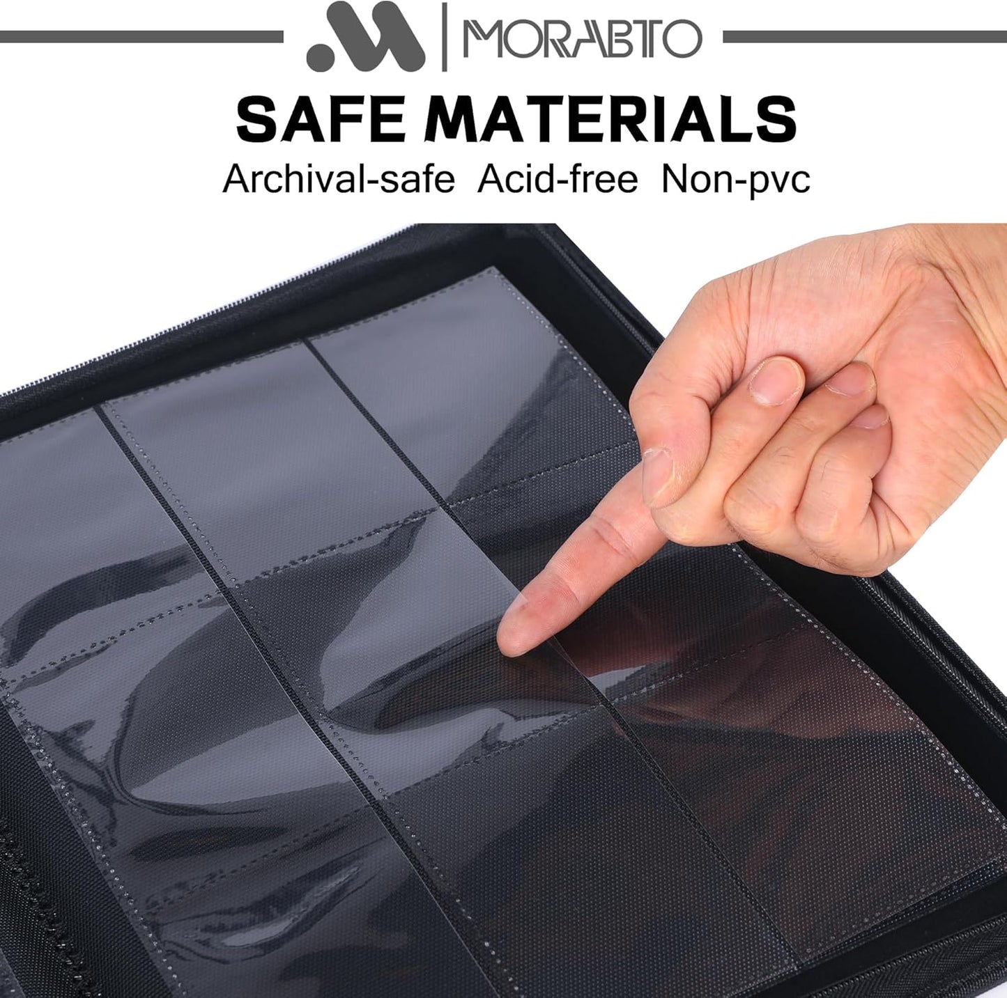 Card Binder 9 Pocket,Trading Card Binder Holds up to 360 Cards with 20 Sleeves,Zipper Card Holder Album Compatible with TCG Card/Game Cards/Sports Card