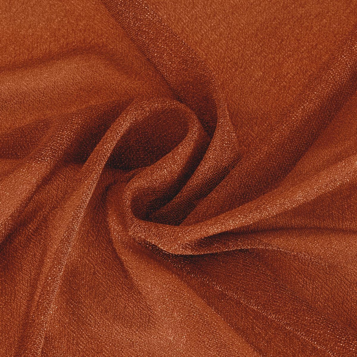 Terracotta Fall Thanksgiving Elegant Arch Draping Fabric Outdoor 1 Panel 29" × 20Ft Sheer Chiffon Curtain Drapes for Wedding Ceremony Birthday Party Garden Brunch