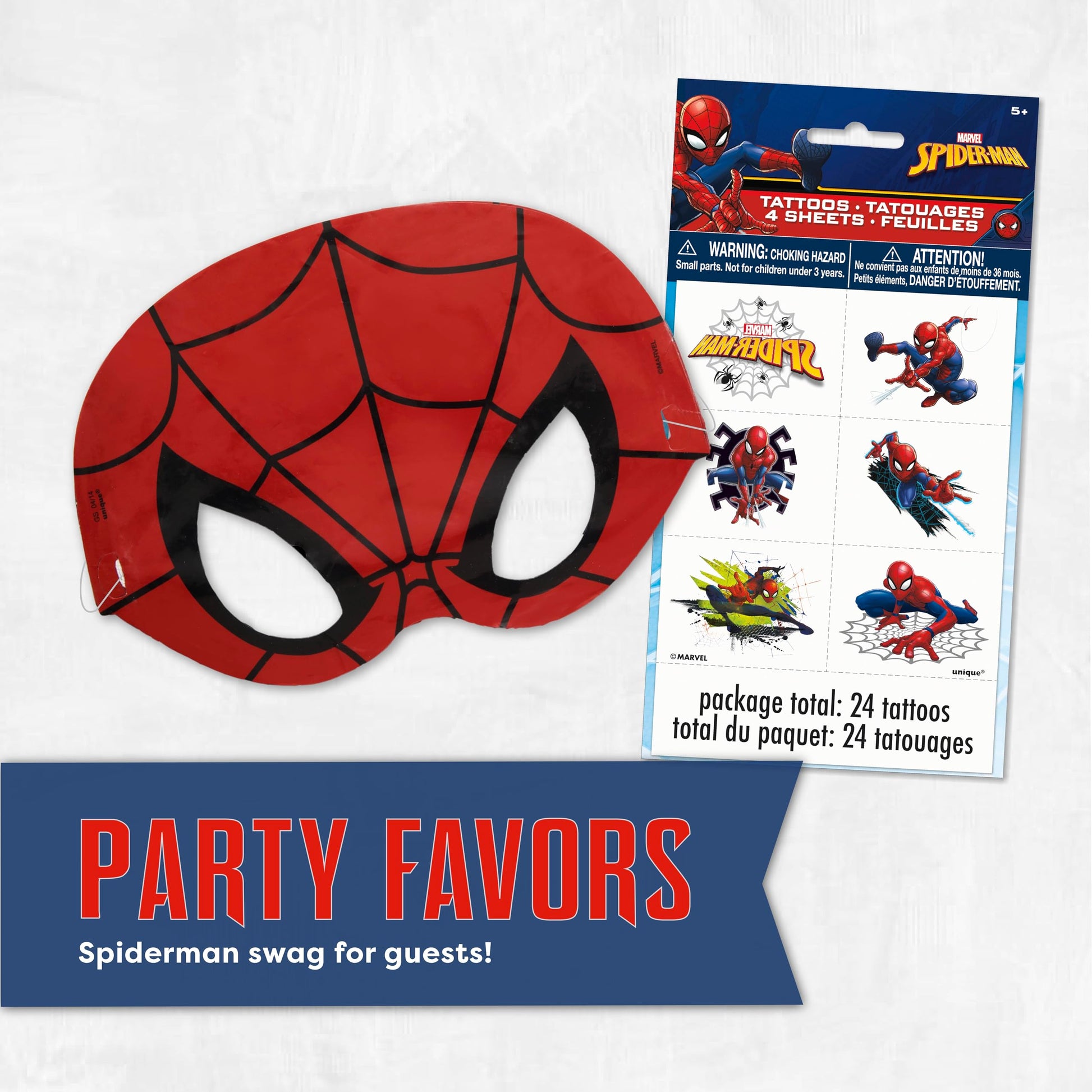 Spiderman Birthday Decorations Party Supplies with Banner and Party Favors