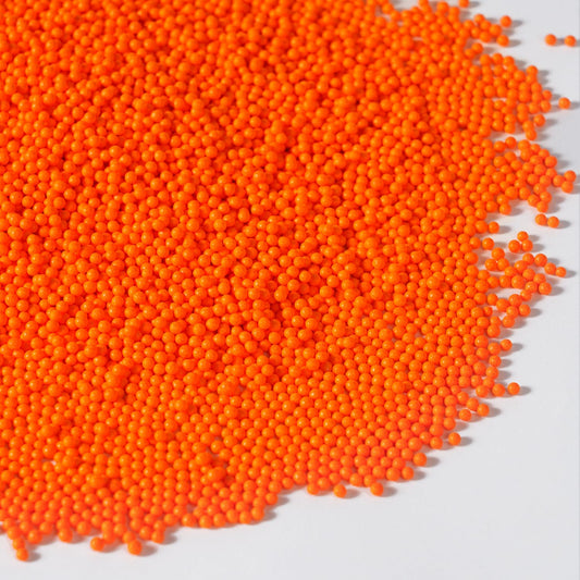 Edible Orange Sprinkles, Nonpareil Sprinkle, Orange Sprinkles for Cupcakes, Cakes, Cookies, Macarons, Ice Cream, Perfect for Halloween, Fall, Thanksgiving Day(120g/4.23oz)