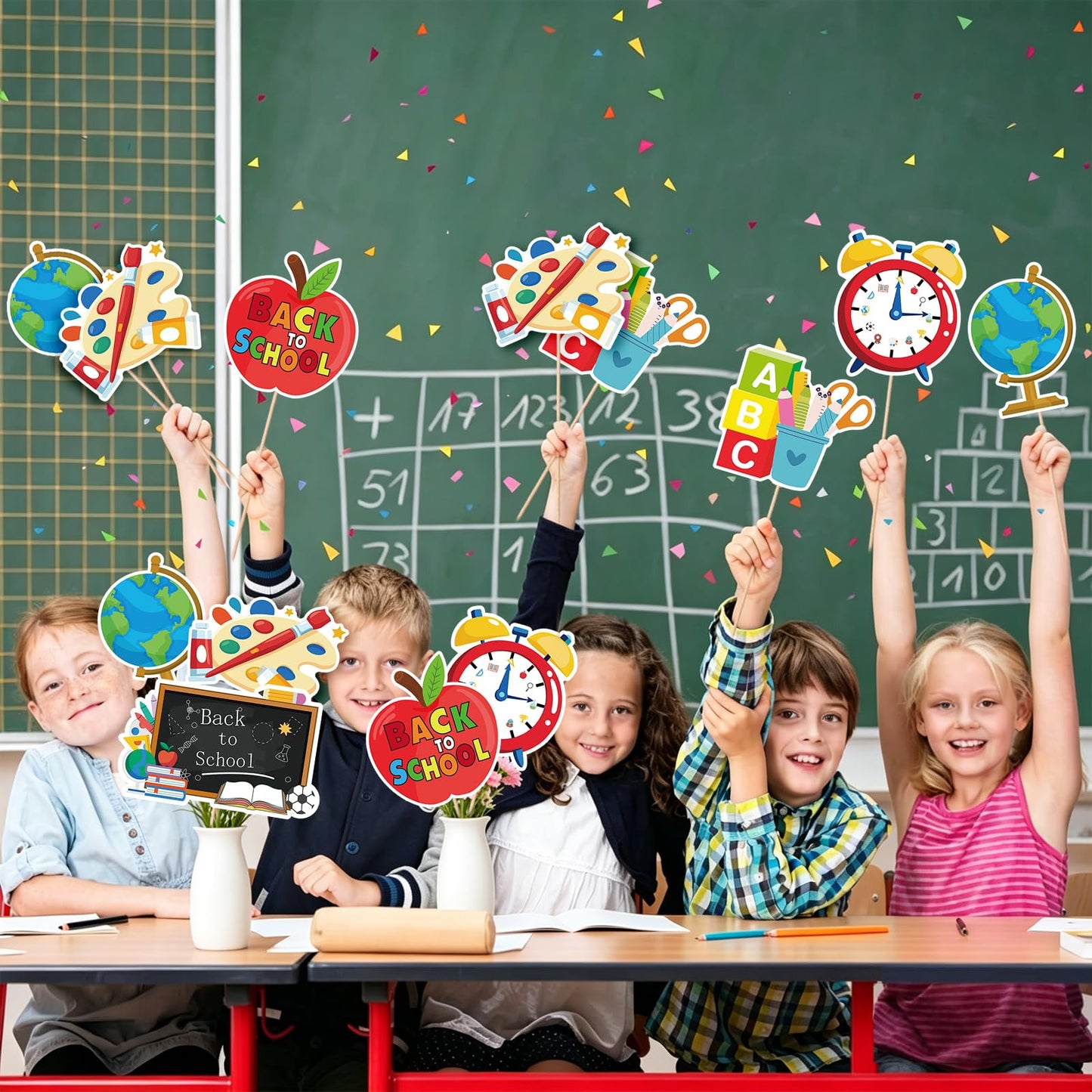 Back to School Party Centerpiece Sticks 24Pcs