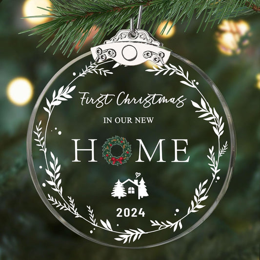 House Warming Gifts New Home, Housewarming Gifts for New House, 2024 First Christmas in Our New Home Ornaments for Women, Moving House Gift, New Home Owners Gift Ideas