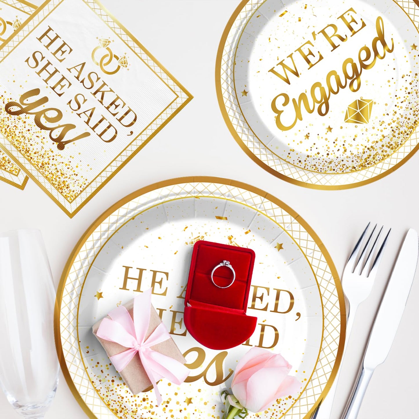 Engagement Party Decorations He Asked She Said Yes Just Engaged Party Decor