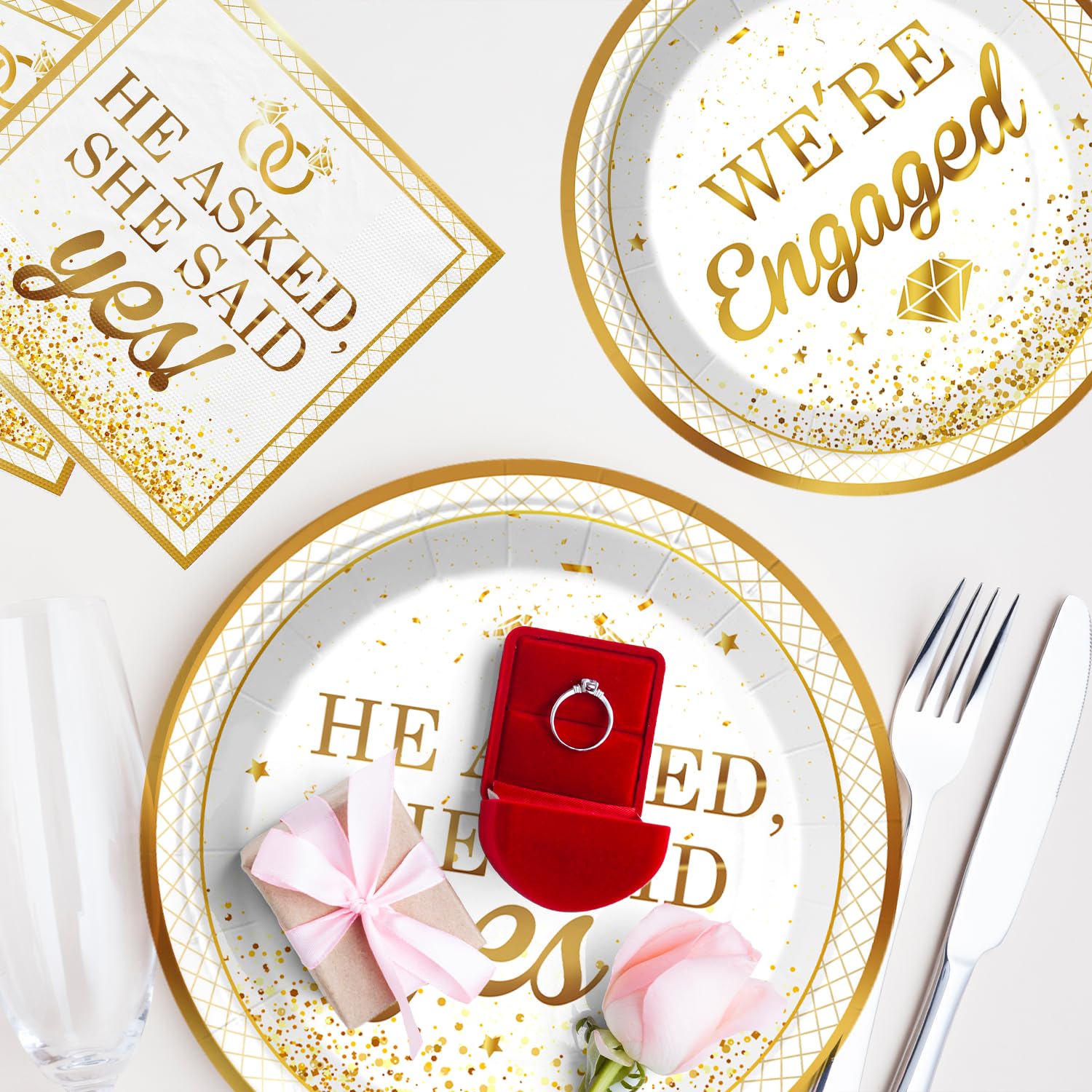 Engagement Party Decorations He Asked She Said Yes Just Engaged Party Decor