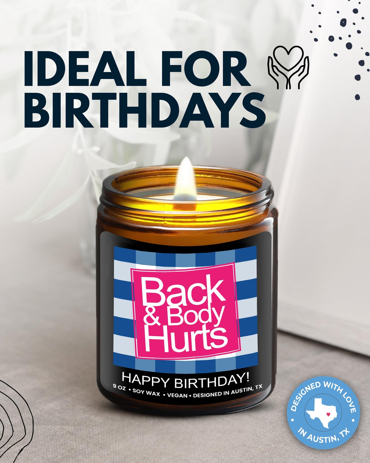 Funny Happy Birthday Candle, Unique Happy Birthday Gifts for Women and Men, Fun Gift Ideas for
