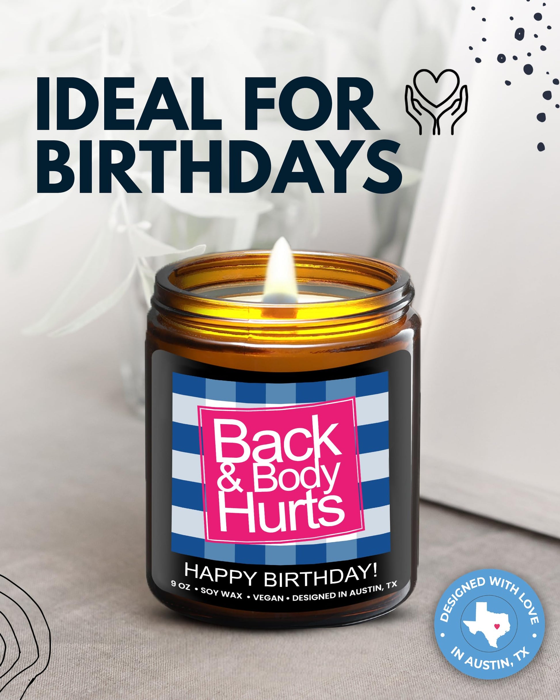 Funny Happy Birthday Candle, Unique Happy Birthday Gifts for Women and Men, Fun Gift Ideas for