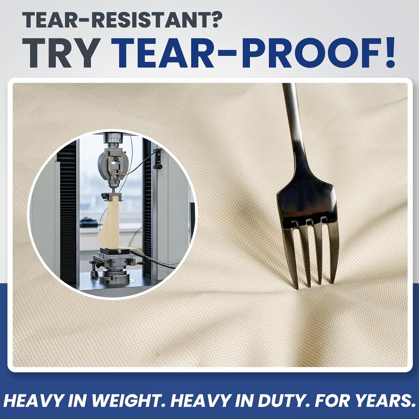 Extra Heavy Duty Outdoor Couch Cover Waterproof, Large 3-Seater Patio Sofa Cover, Lawn Patio Furniture Covers with Air Vent, 85"W x 37"D x 35"H