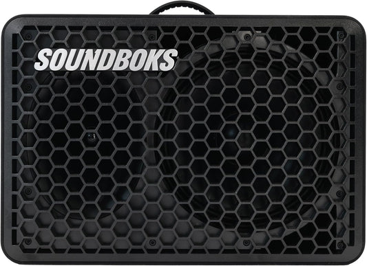 SOUNDBOKS Go - Portable Bluetooth Speaker - USB-C Charging Battery - Compact Performance Speaker for On The Go - Splash and Shockproof - 40 Hours Battery Life - 121 dB (Black)