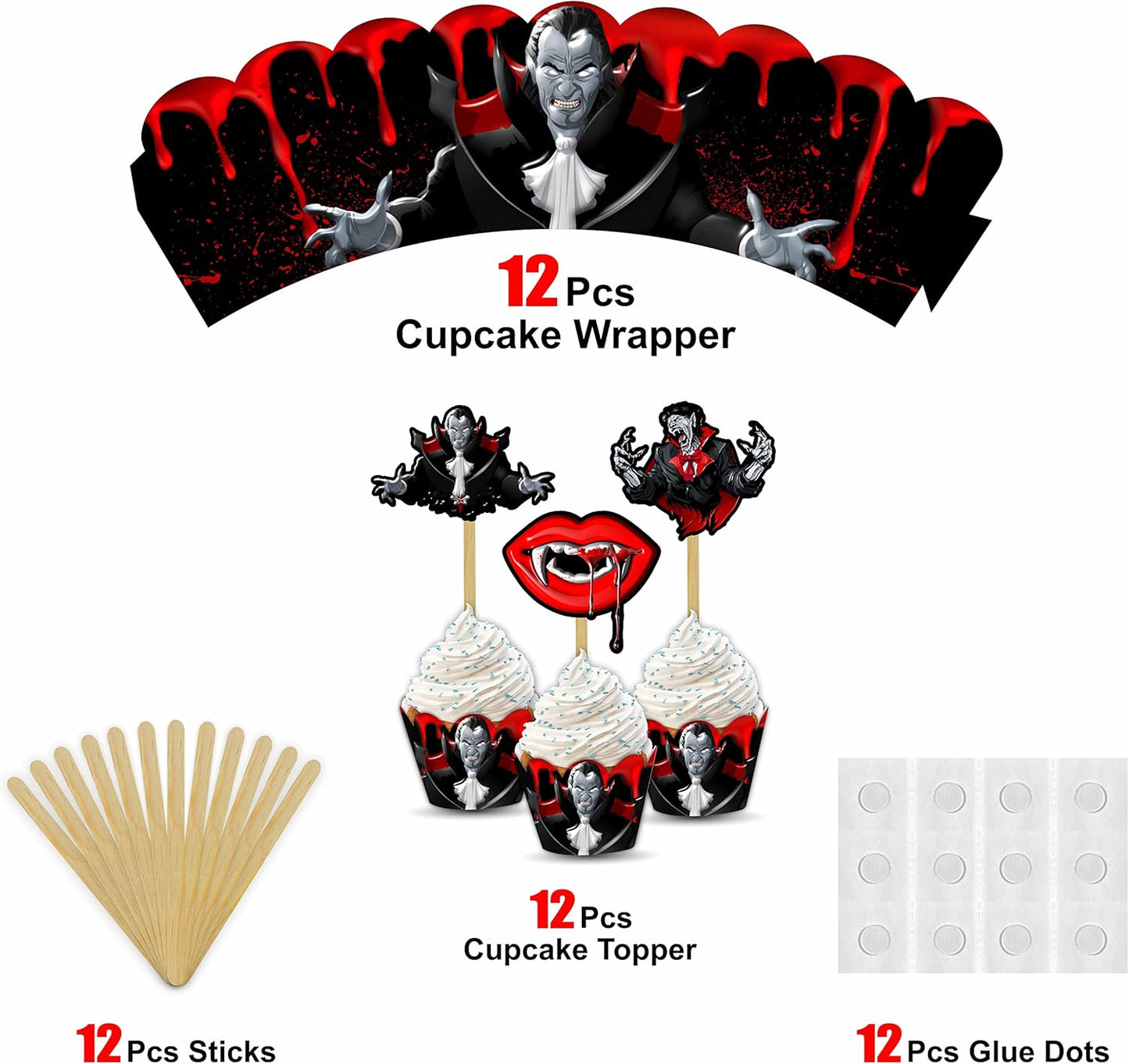 Seyal® Vampre Cupcake Wrapper