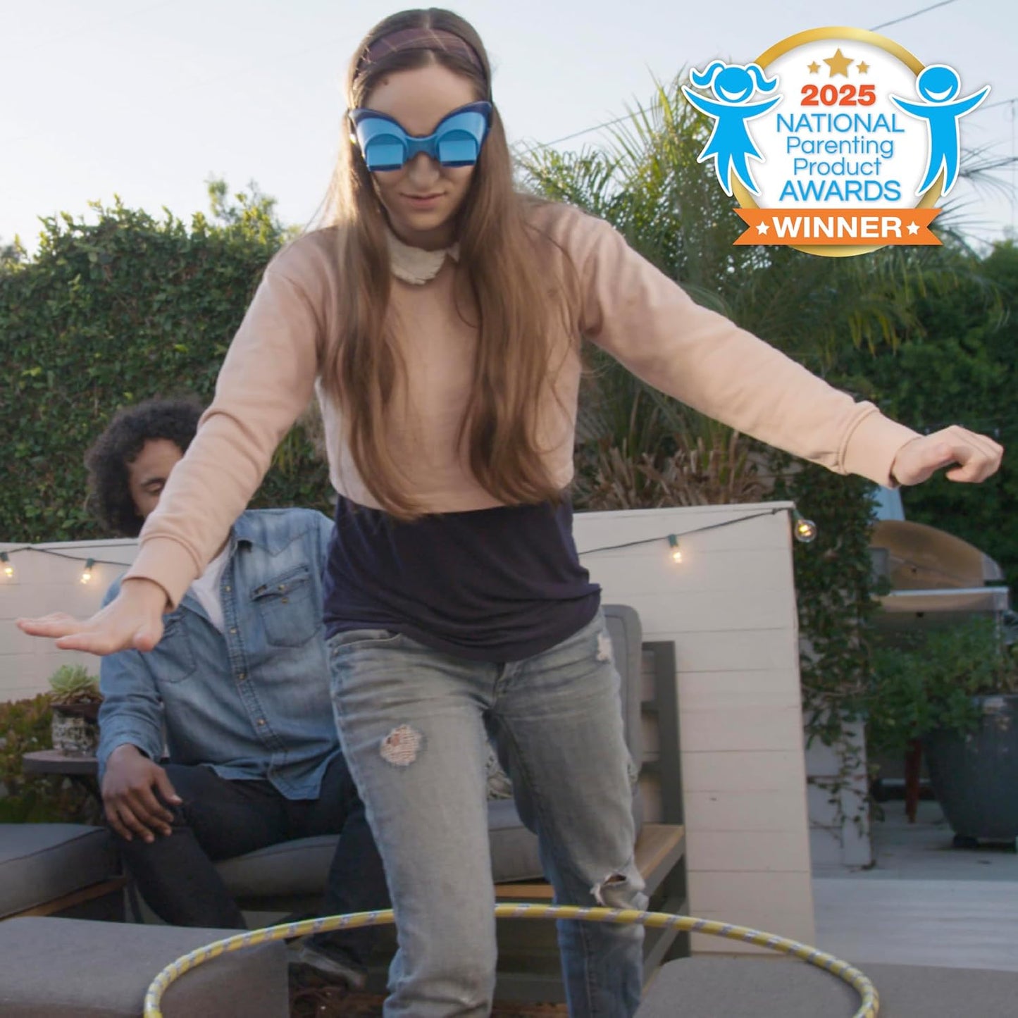 Vango The UpsideDownChallenge Game Backyard Edition for Kids & Family - Complete Fun Outdoor Challenges with Upside Down Goggles - for Game Night and Lawn Parties - Ages 8+