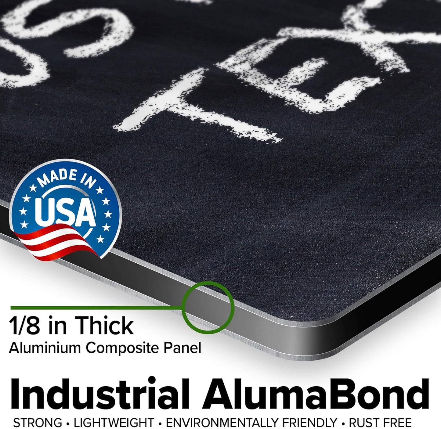 Custom Sign, Custom Street Sign, 11 Font Colors, 13 Font Styles, 4 Hole Options, 22 Sizes, 12x12 Inches, Rust Free DiBound, Fade Resistant, Made in USA by My Sign Center (Chalkboard Black)