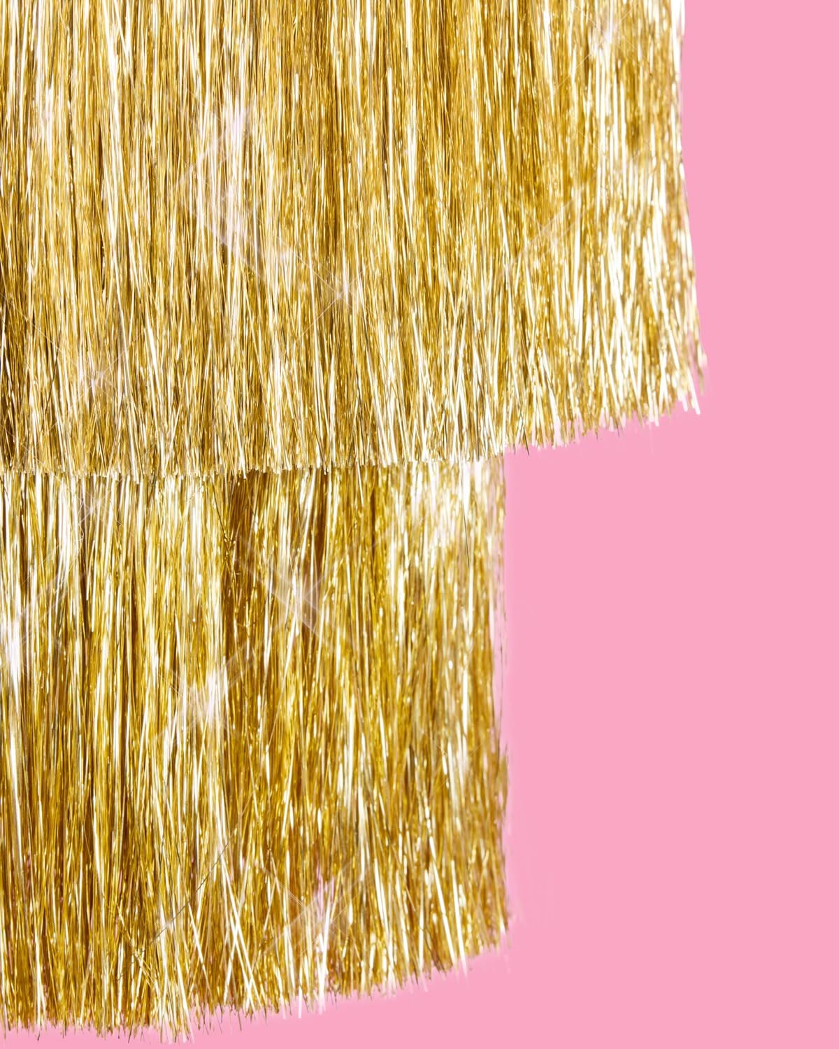 xo, Fetti Gold Fringe Tinsel Chandelier | 16" | Bachelorette Party Decorations, Birthday Photo Booth Supplies, New Years Eve Decor, HBD