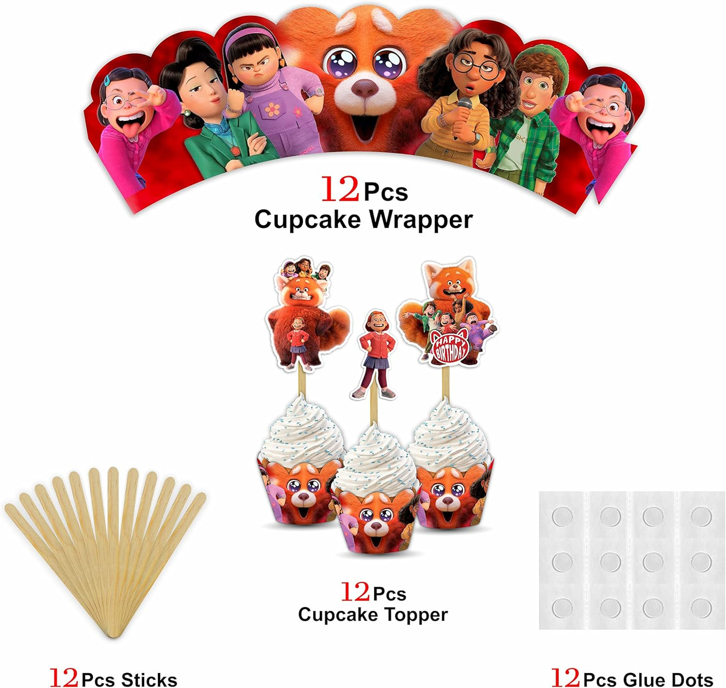 Seyal® Trning Red Cupcake Wrapper
