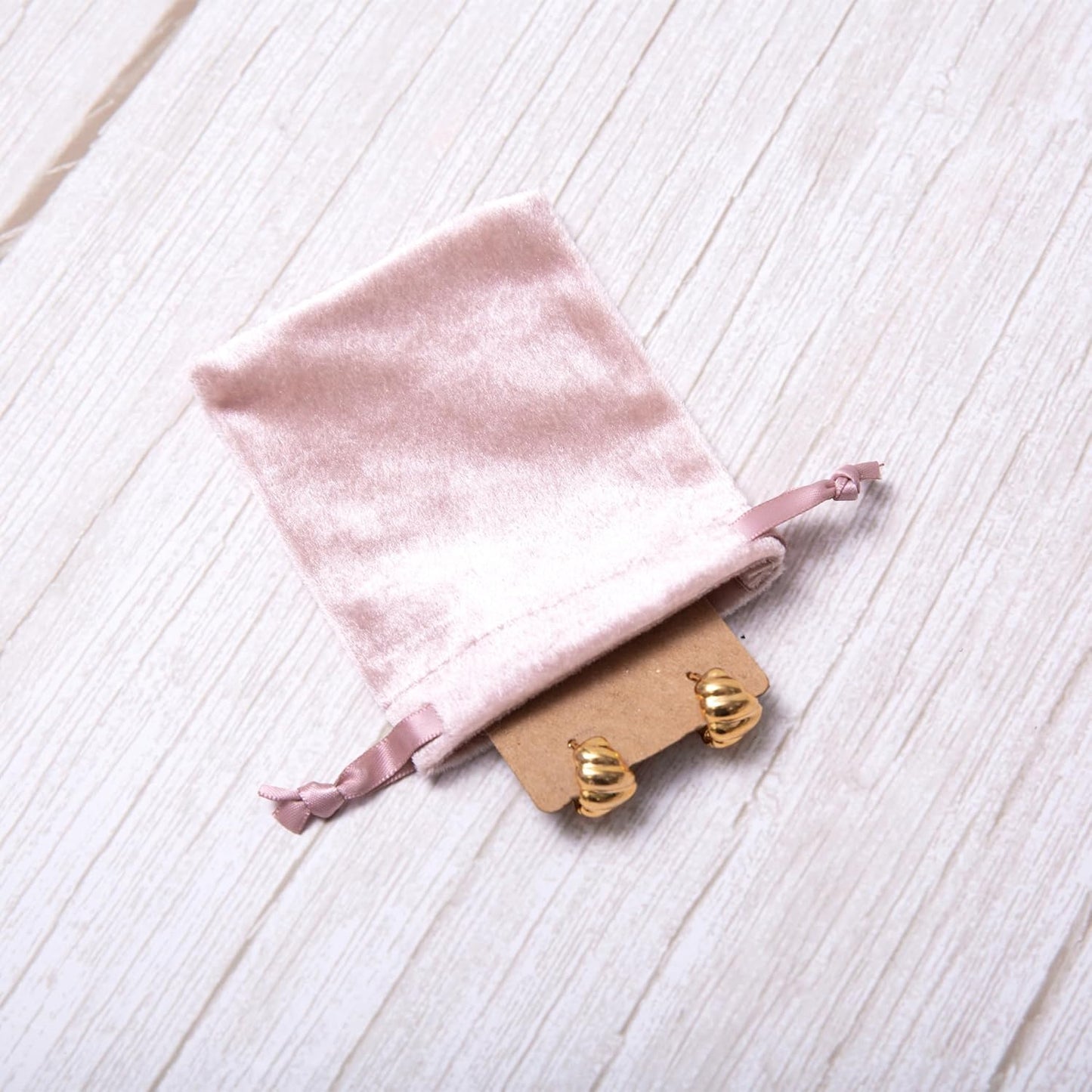 12pcs Rose Pink Velvet Drawstring Bags 3x4 inches Small Velvet Cloth Gift Bags Jewelry Pouches for Storage Wedding Party Favor Christmas