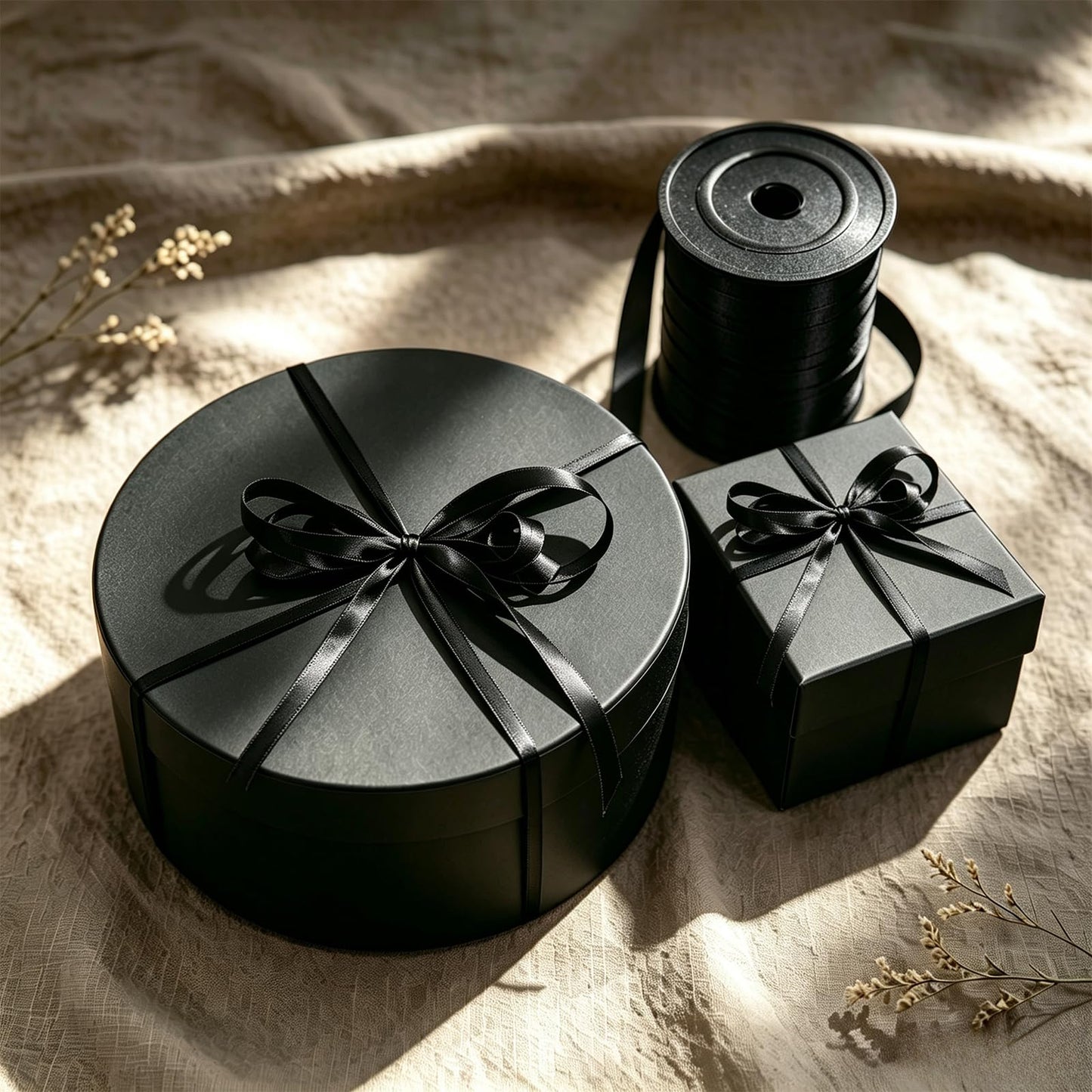 Black Curling Ribbon, 500 Yard Premium Black Curling Ribbons,Balloon String Curly Ribbons for Gifts