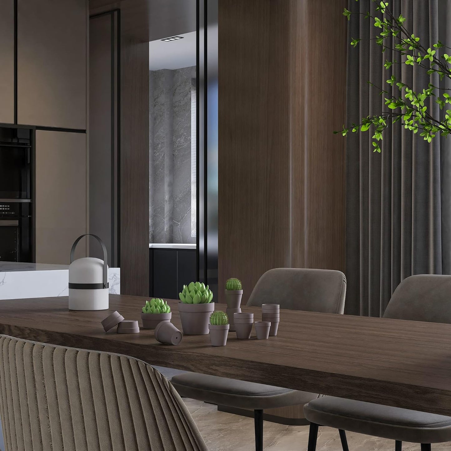 54 Pcs Small Mini Grey Clay Pots 2.1'' Terracotta Pot Clay Ceramic Pottery Planter Cactus Flower Pots Succulent Nursery Pots- Great for Window Boxes, Cactus, Plants, Crafts, Wedding Favors