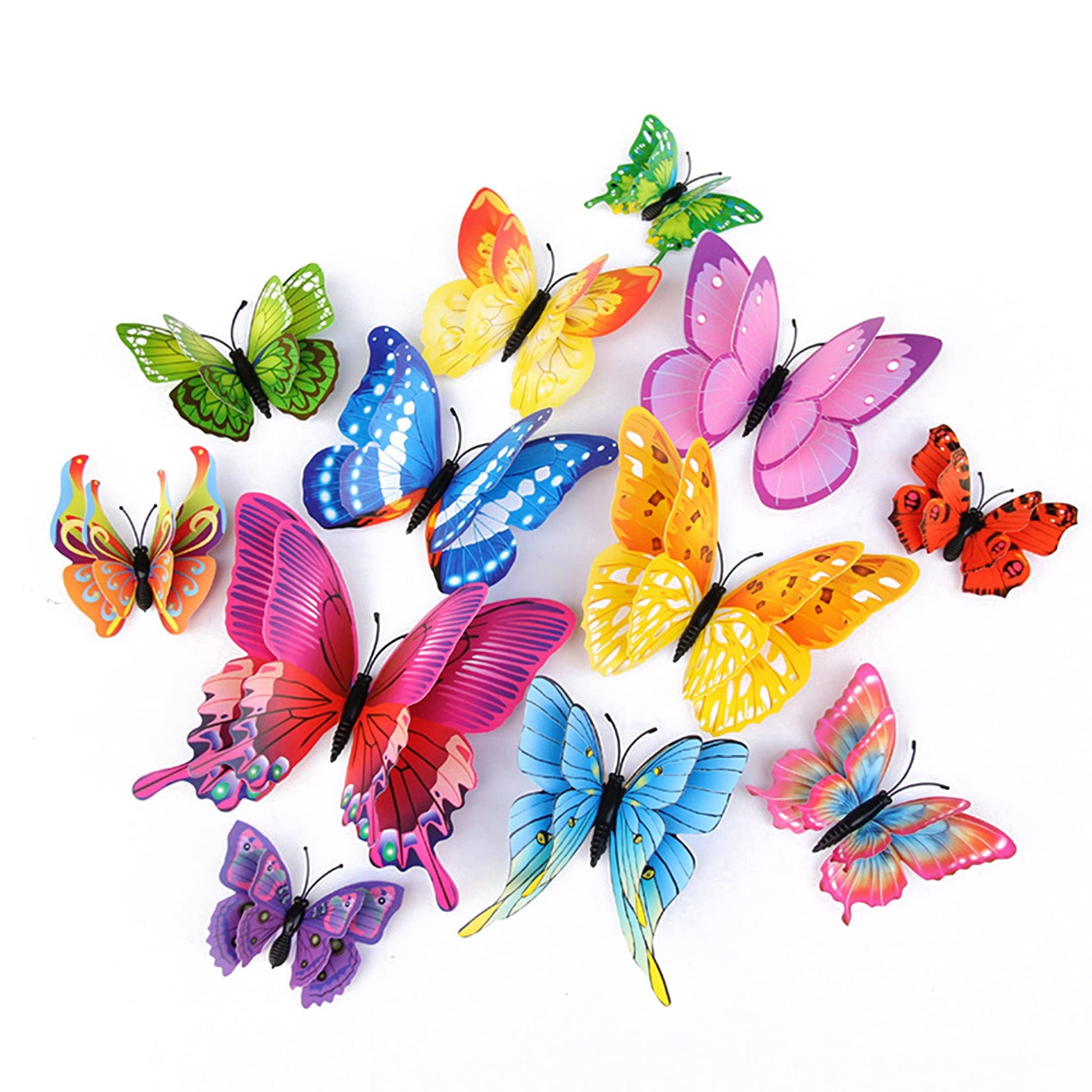 OPSEAM 3D Butterfly Wall Decor Butterfly Decorations Stickers with Magnets