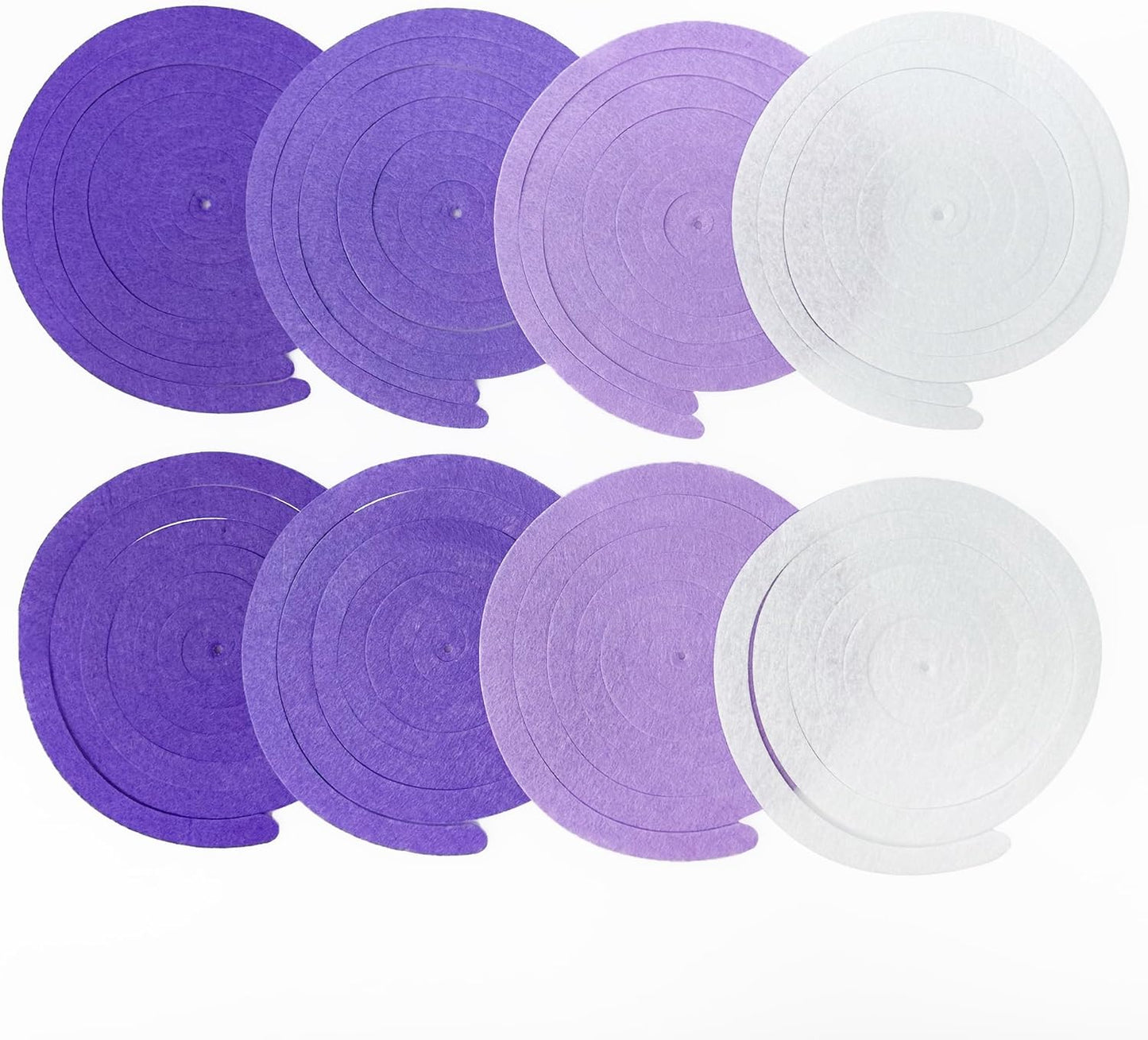 36Pcs Purple Hanging Swirl Decorations Ombre Purple Felt Swirl Streamer Spiral Ceiling Garland for Lavender Lilac Violet Birthday Wedding Bachelorette Baby Shower Graduation Holiday Hen Party Supplies