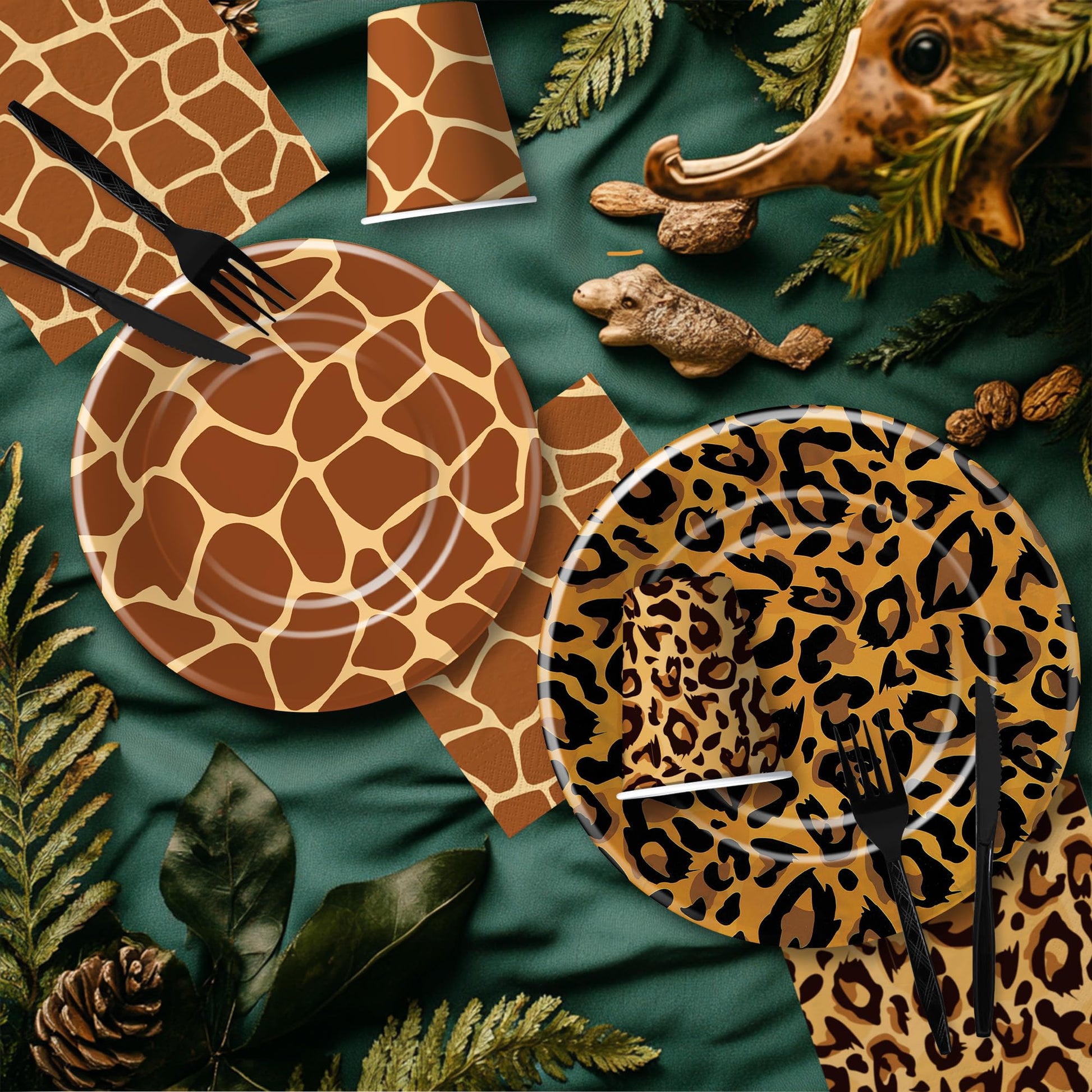 Xenorik Jungle Safari Party Decorations, Animal Birthday Party Supplies