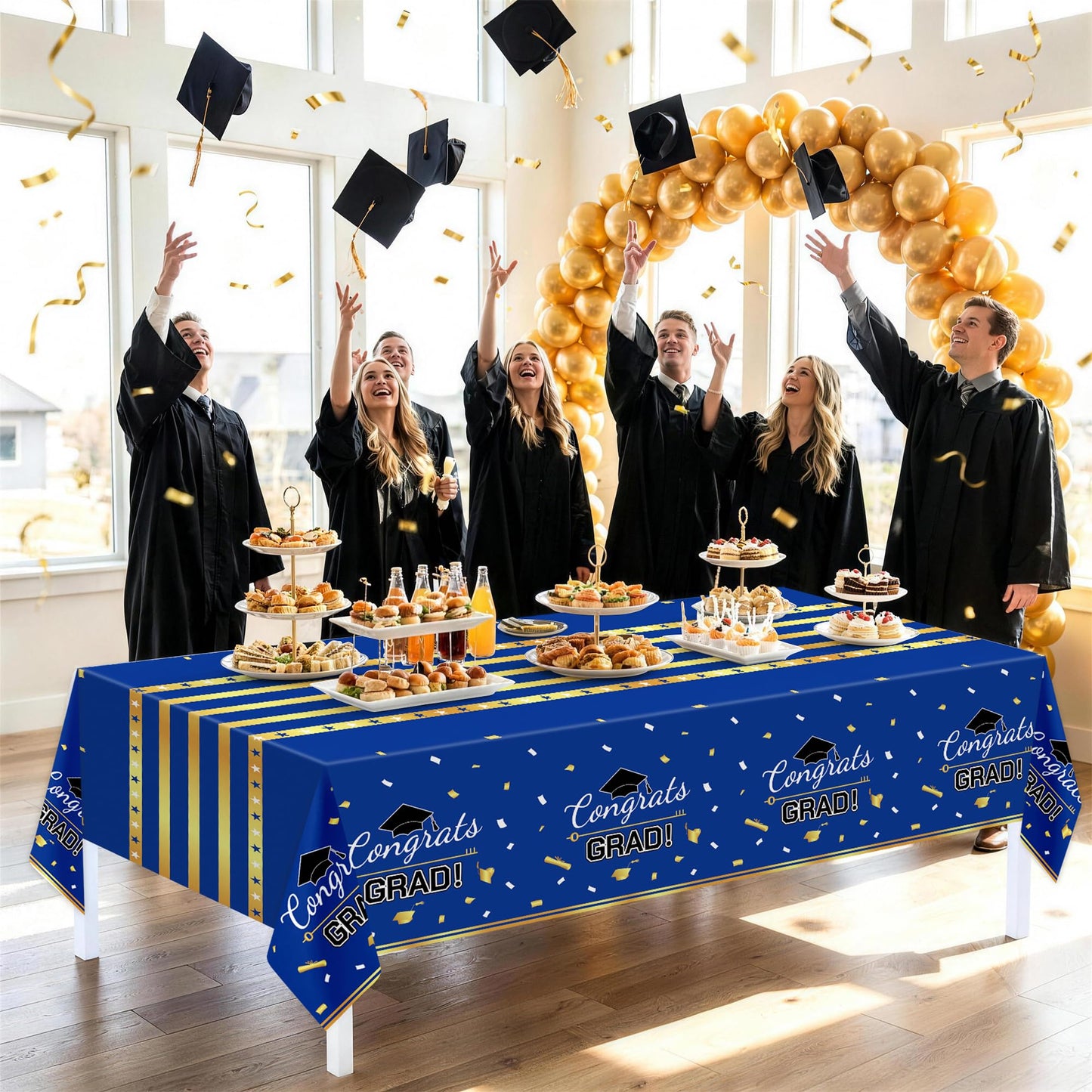 Childom 3 Pack Graduation Tablecloth,Graduation Decorations Class of 2026 Graduation Party