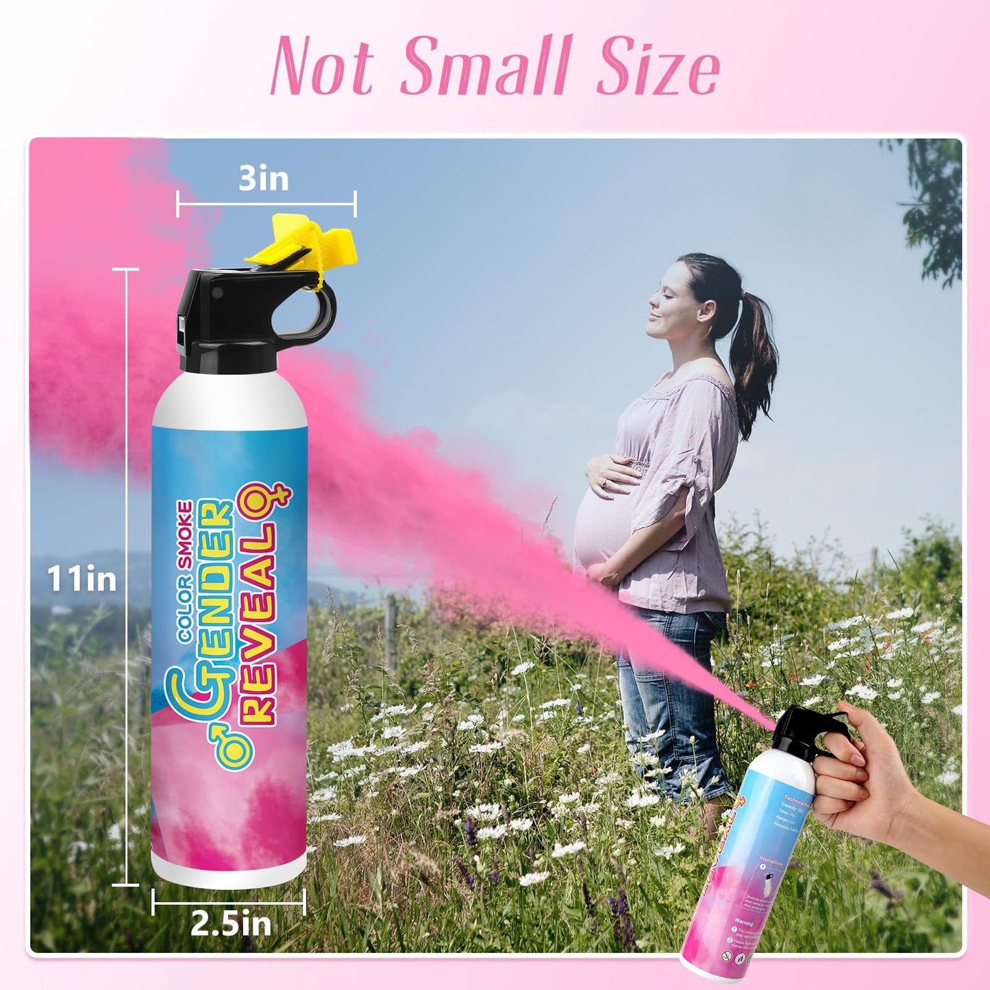 Merear Gender Reveal Fire Extinguisher 2 Packs, Gender Reveal Ideas, Baby Girl Reveal Party Ideas