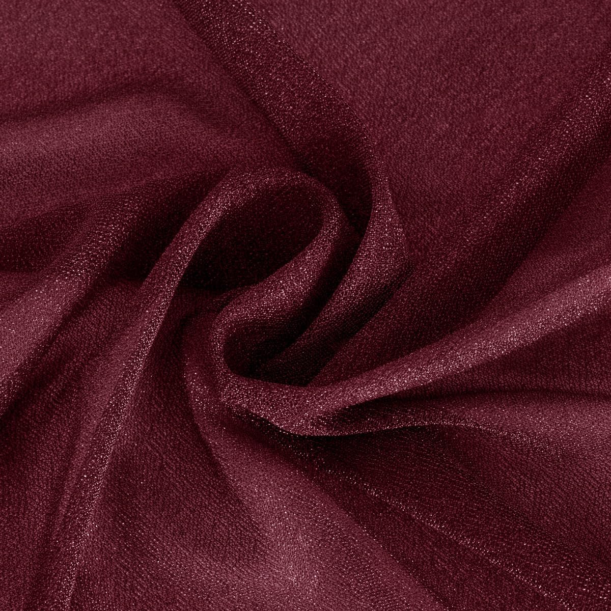 Burgundy Red Fall Elegant Arch Draping Fabric Thankgiving Outdoor 1 Panel 29" × 20Ft Sheer Chiffon Curtain Drapes for Wedding Ceremony Birthday Party Garden Brunch