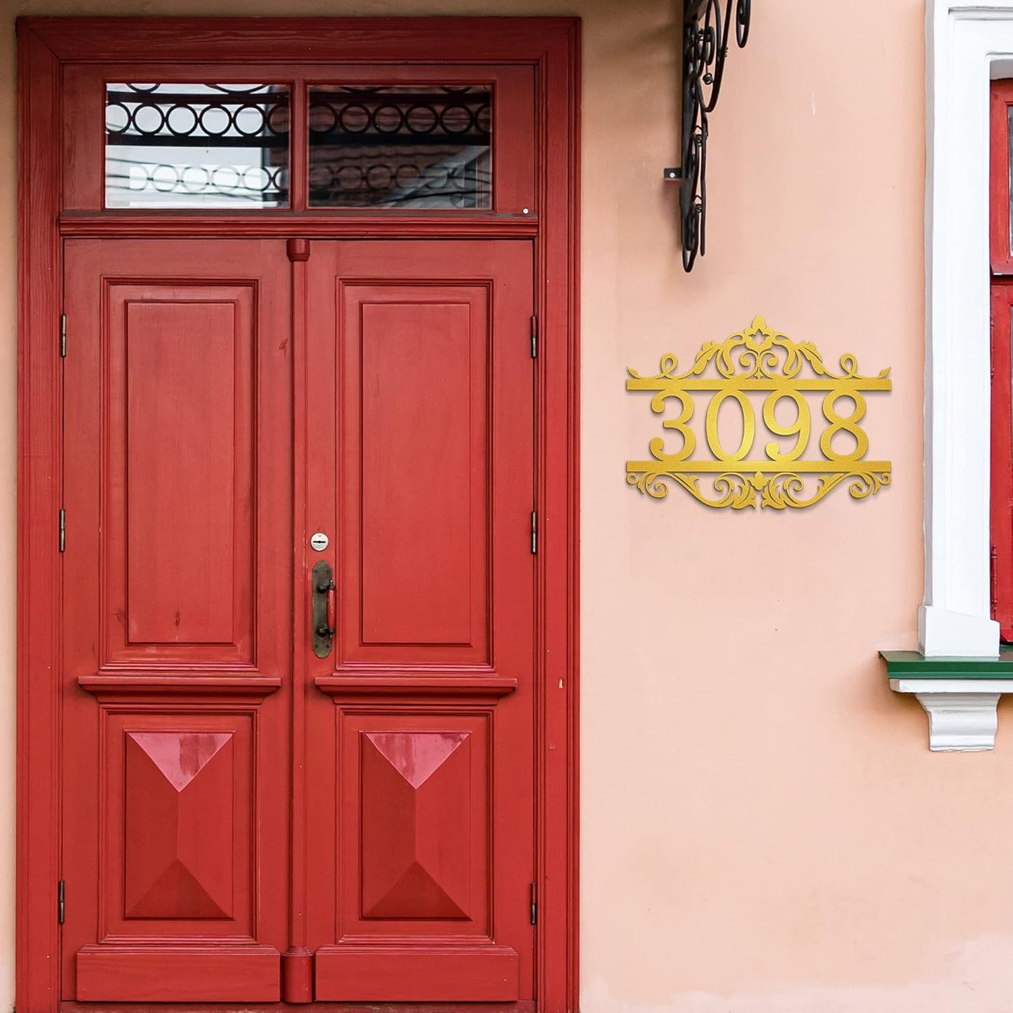 Custom Metal House Numbers for Outside | Personalized Address Numbers for House | House Numbers Sign | Black, White, Silver or Gold Outside Wall Decor