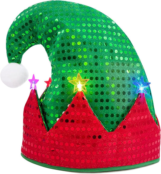 Elf Hat Felt Elf Hat with Jingle Bells Santa Hats Hat Great Holiday Party Costume New Year Gift Ideas and Accessory