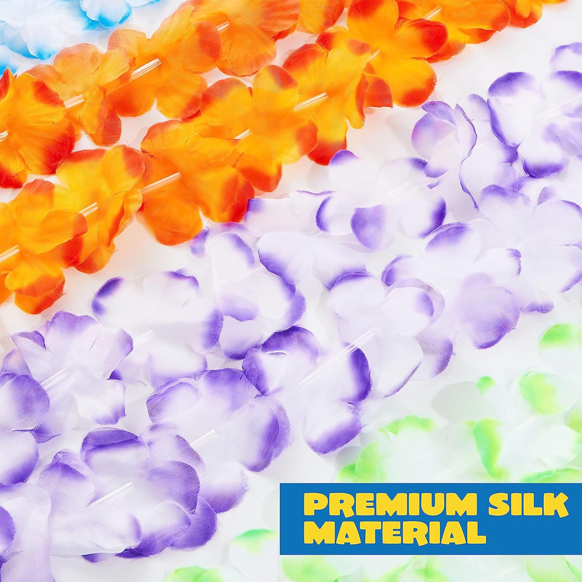 JOYIN Toy 36 Counts Hawaiian Leis Bulk, Tropical Flower Lei Hawaiian Lei Beach Hawaii Luau Party