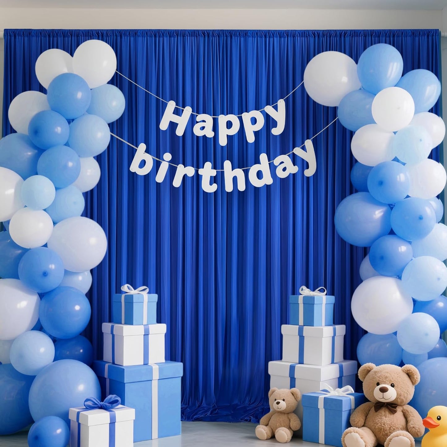 40x10ft Backdrop Curtains for Parties, 8 Panels 5x10ft Photography Backdrop Curtain with Rod Pocket,Backdrop Polyester Background Drapes,Wedding Backdrop Drapes for Birthday Baby Shower Home Decor