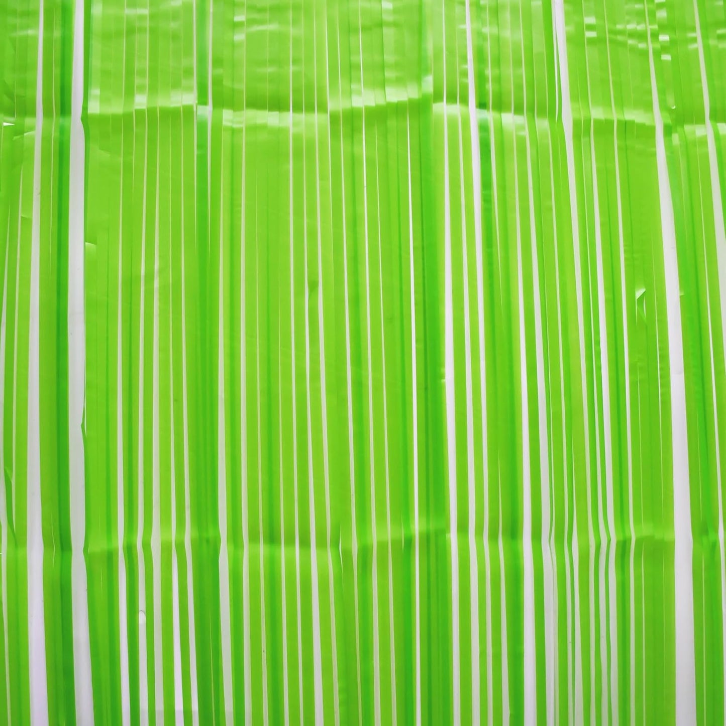 BRAVESHINE Pastel Green Streamers Party Backdrop Decoration - Tinsel Curtain Foil Fringe Backdrop for Birthdays/Dinosaur/Lime Green Frog Theme/Wizard/Christmas Decorations - 3.2ft X 8.2ft