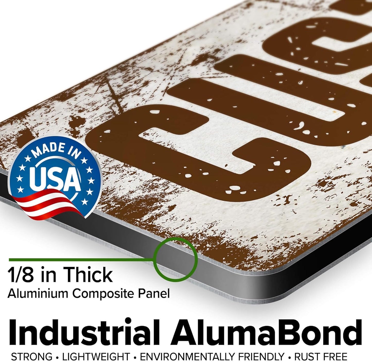 Custom Sign, Custom Street Sign, 11 Font Colors, 13 Font Styles, 4 Hole Options, 22 Sizes, 6x24 Inches, Rust Free DiBound, Fade Resistant, Made in USA by My Sign Center (Rustic)