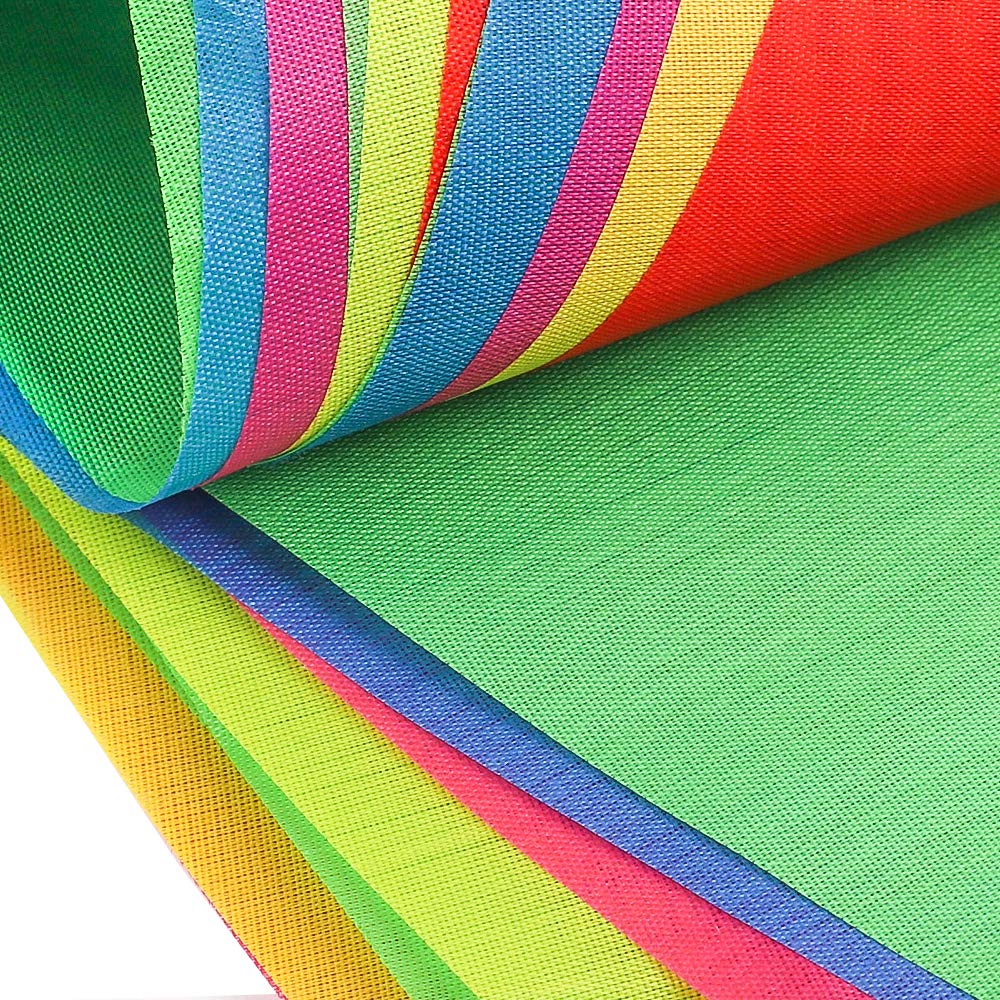 RUBFAC 1020ft 720pcs Colorful Pennant Banner Flags
